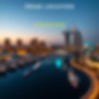 Prime Location Advantages of The Cove Map highlighting The Cove's strategic location in Dubai