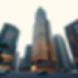 Contemporary single business tower in Dubai