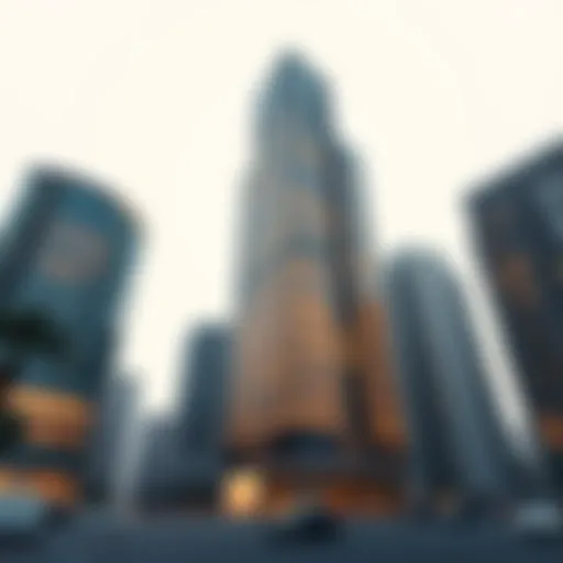 Contemporary single business tower in Dubai