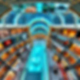 Aerial view of the Dubai Mall showcasing its grandeur