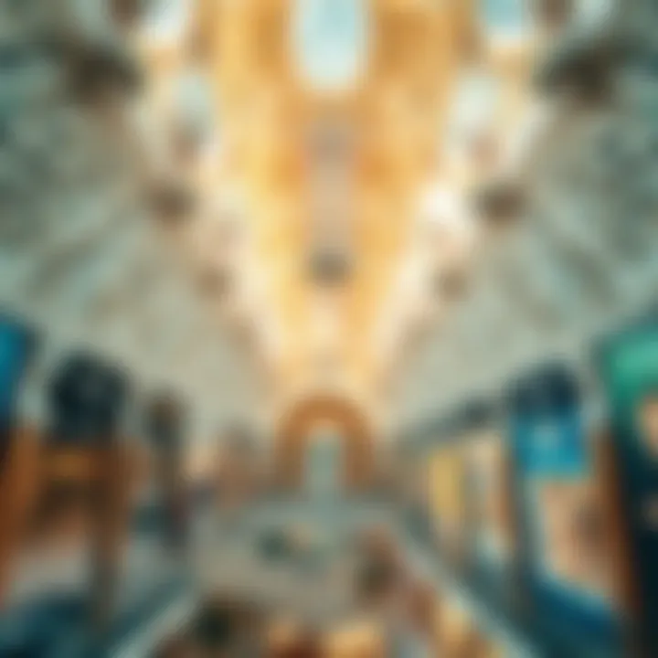 Architectural Intricacies of Dubai Mall Intricate architectural details of the mall's interior