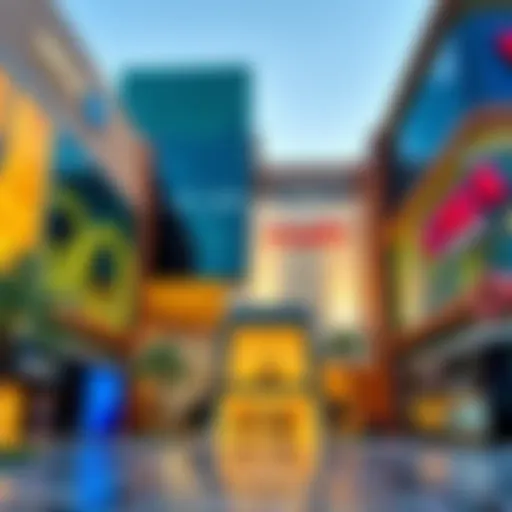 Stunning exterior design of a Dubai mall showcasing modern architecture