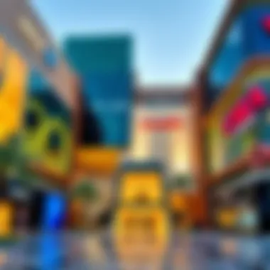 Modern Architectural Marvels of Dubai Malls Stunning exterior design of a Dubai mall showcasing modern architecture