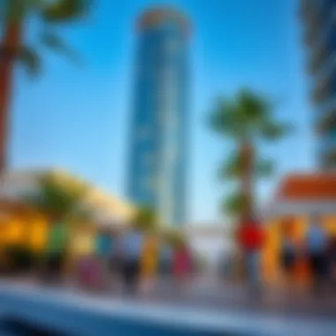 Community Life Around The Palm Tower Vibrant community life around The Palm Tower