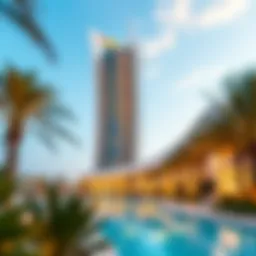 Stunning view of The Palm Tower Residences showcasing its modern architectural design.