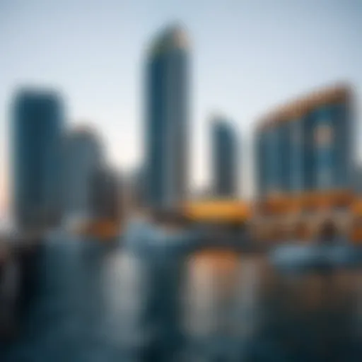 Stunning waterfront view of The Point Dubai showcasing modern architecture