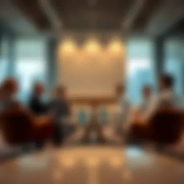 Strategic Discussions: Shaping the Future of Real Estate A professional meeting in a modern conference room discussing real estate strategies.
