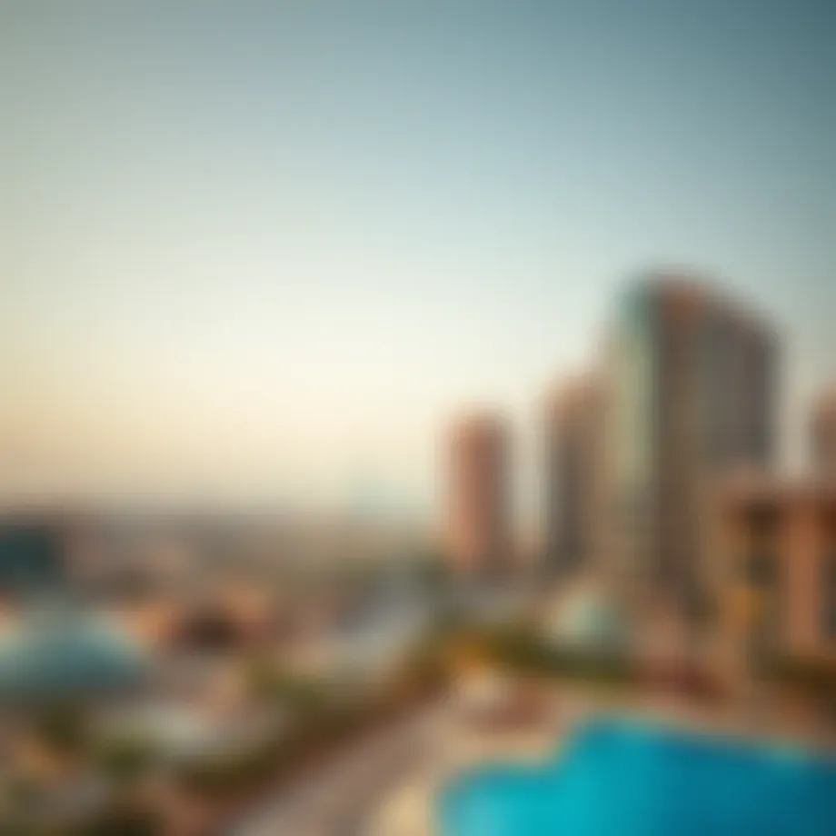 Scenic view of Al Nahda skyline