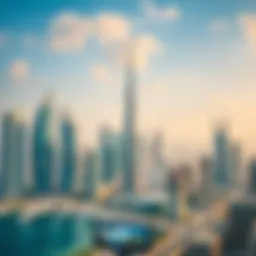 A panoramic view of Dubai's skyline showcasing iconic architecture.