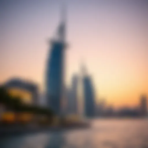 Dubai skyline showcasing iconic landmarks