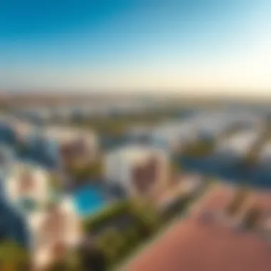 Aerial view of residential community near Jebel Ali showcasing modern architecture