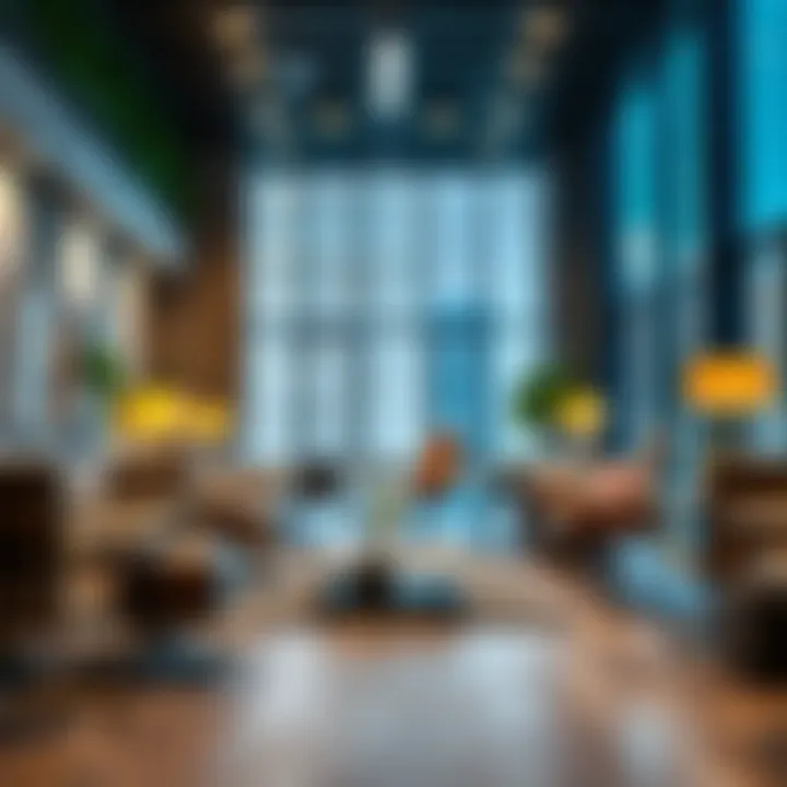 Modern Office for Contract Review Modern office setting for contract review