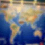 Map highlighting visa-free destinations for UAE residents