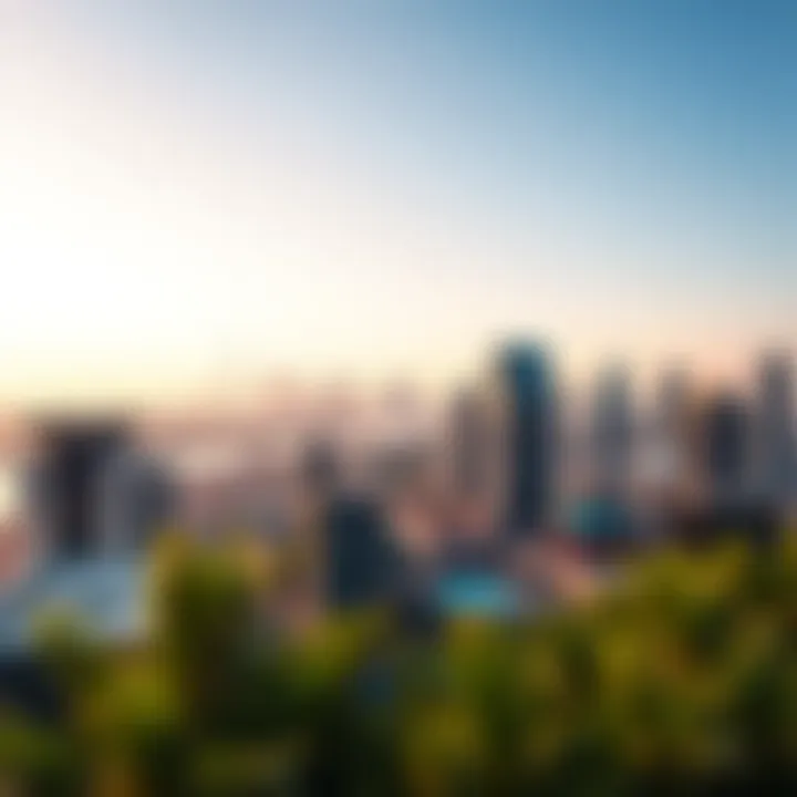 Panoramic view showcasing the skyline with Vista Prestige One