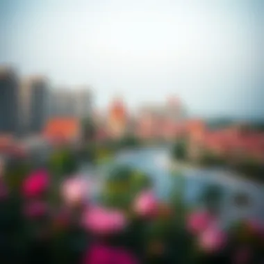 Panoramic view of the vibrant community surrounding Wakha Jumeirah.