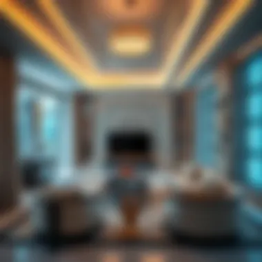 Luxurious interior of a property in Wakha Jumeirah highlighting exquisite details.