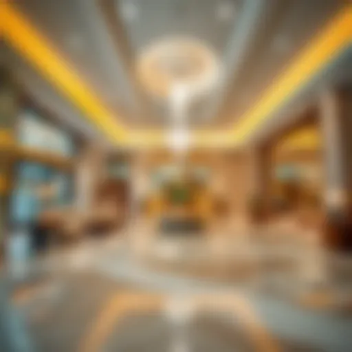 Luxurious lobby of Yas Island Rotana showcasing elegant design